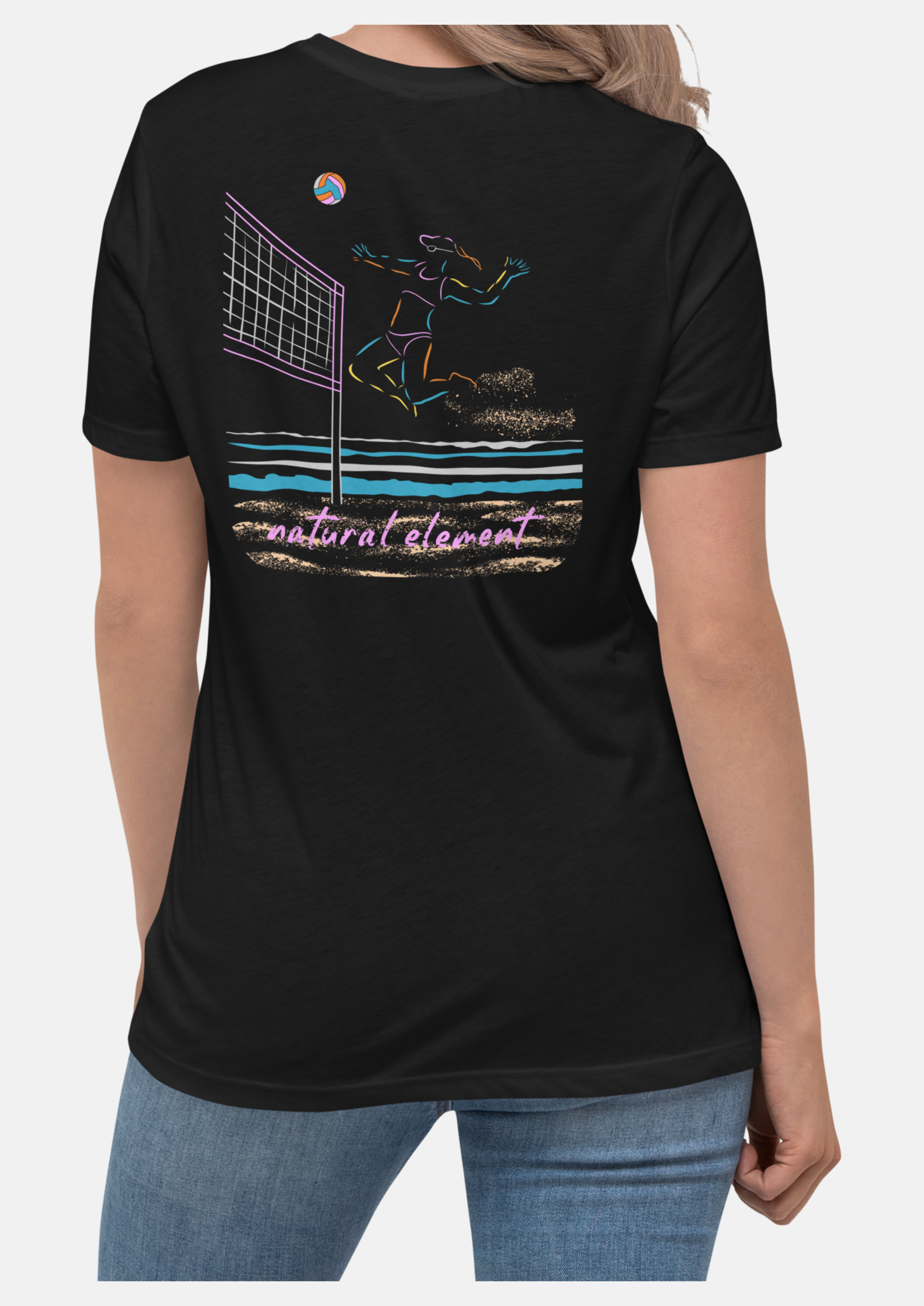 Women's natural element Beach Volleyball T-shirt